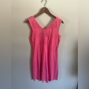 Athleta | Hot Pink Lace Detail Dress